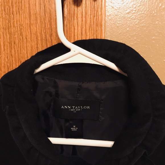 Ann Taylor Ruffled Pea Coat - Picture 3 of 5